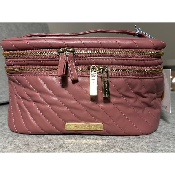 New Tartan and Twine Cosmetic Bag Pink - Picture 1 of 8